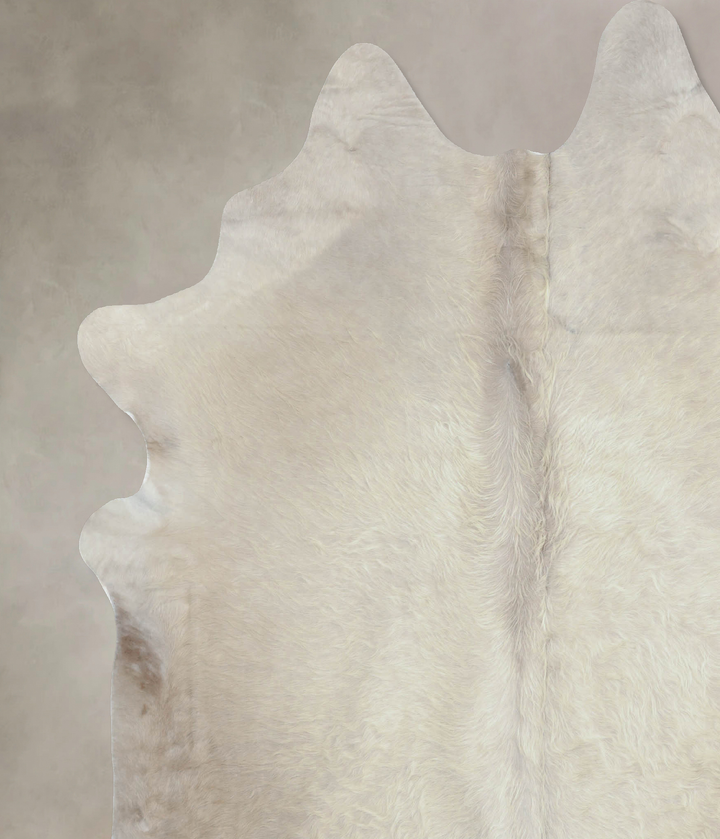 Champagne XX-Large Brazilian Cowhide Rug 7'10"H x 6'10"W #B8138 by Hudson Hides