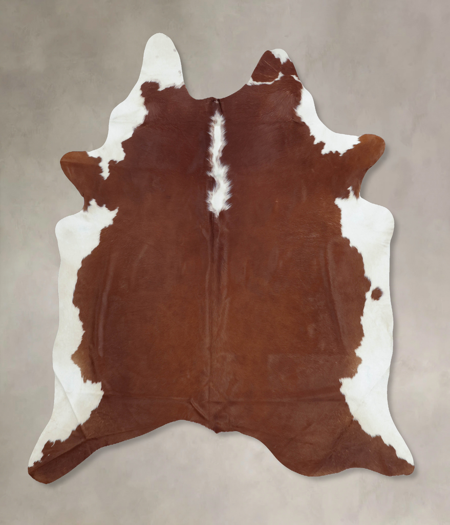 Hereford XX-Large Brazilian Cowhide Rug 8'1"H x 7'0"W #B8165 by Hudson Hides
