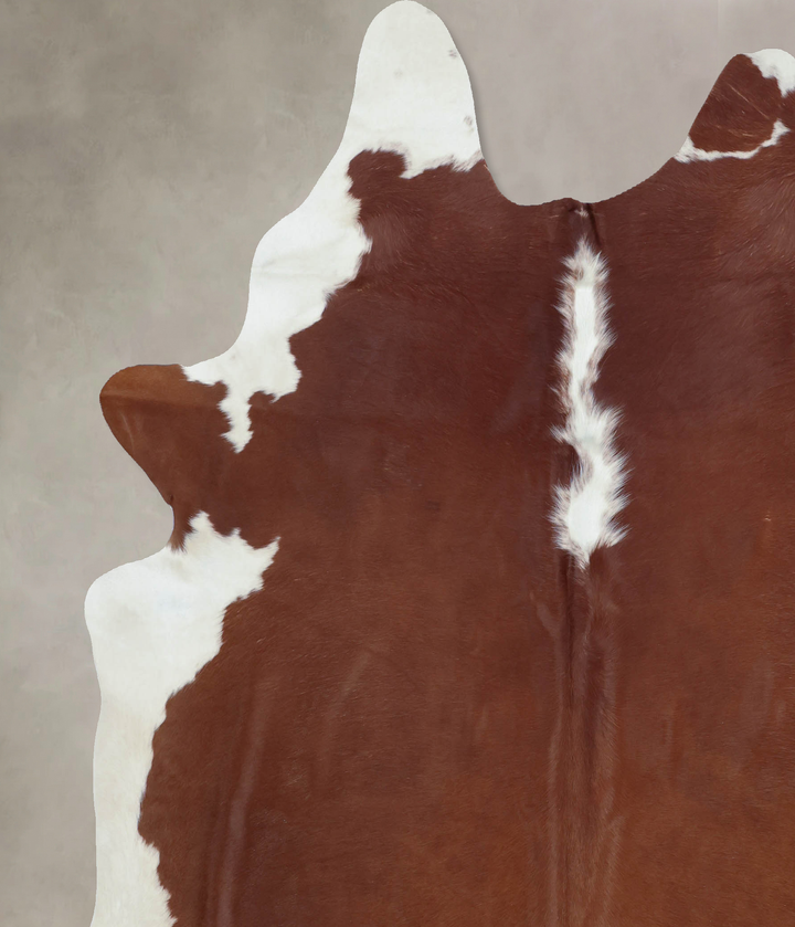 Hereford XX-Large Brazilian Cowhide Rug 8'1"H x 7'0"W #B8165 by Hudson Hides