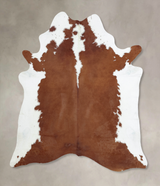 Hereford XX-Large Brazilian Cowhide Rug 7'10"H x 6'6"W #B8169 by Hudson Hides