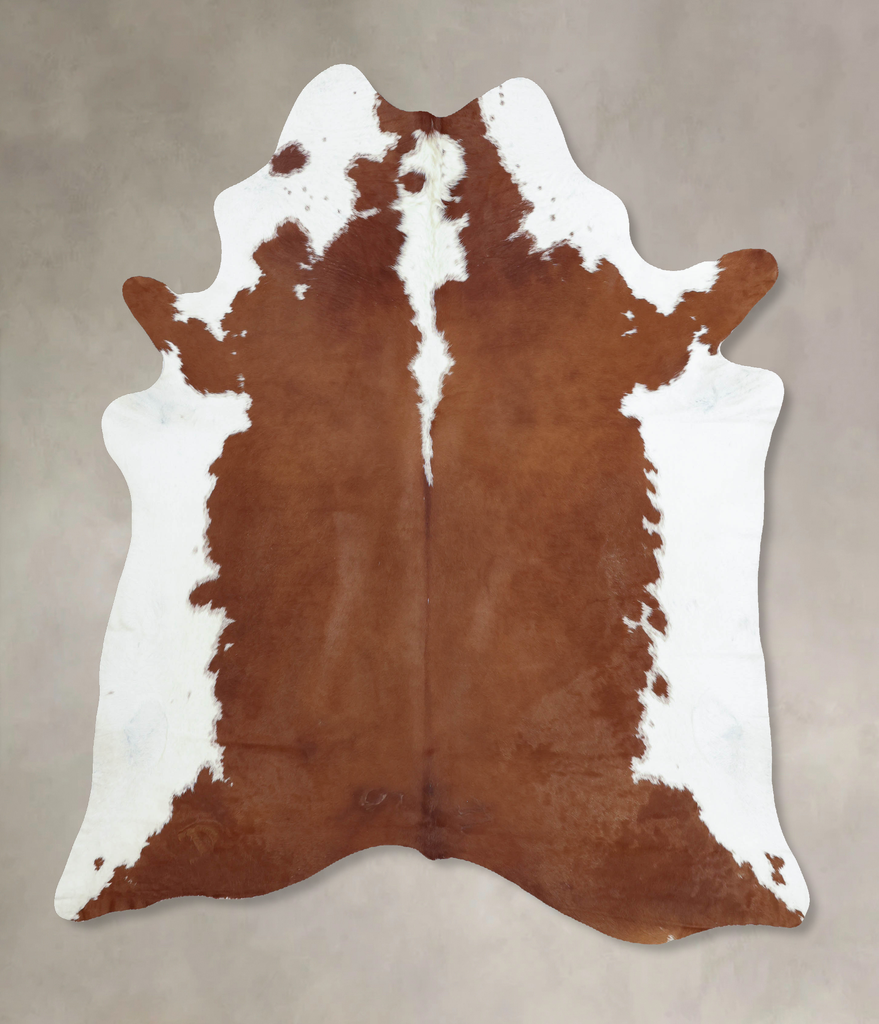 Hereford XX-Large Brazilian Cowhide Rug 7'10"H x 6'6"W #B8169 by Hudson Hides