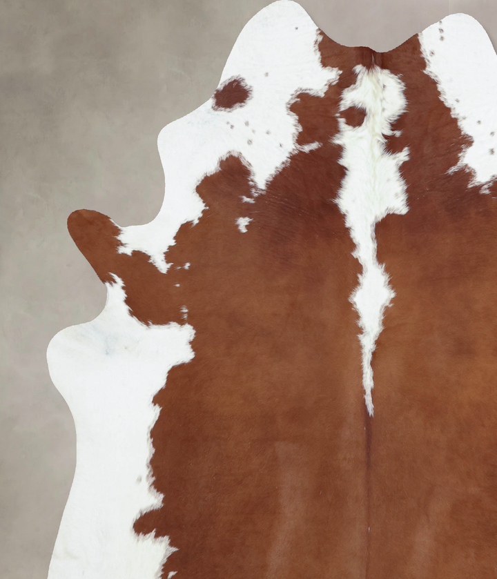 Hereford XX-Large Brazilian Cowhide Rug 7'10"H x 6'6"W #B8169 by Hudson Hides