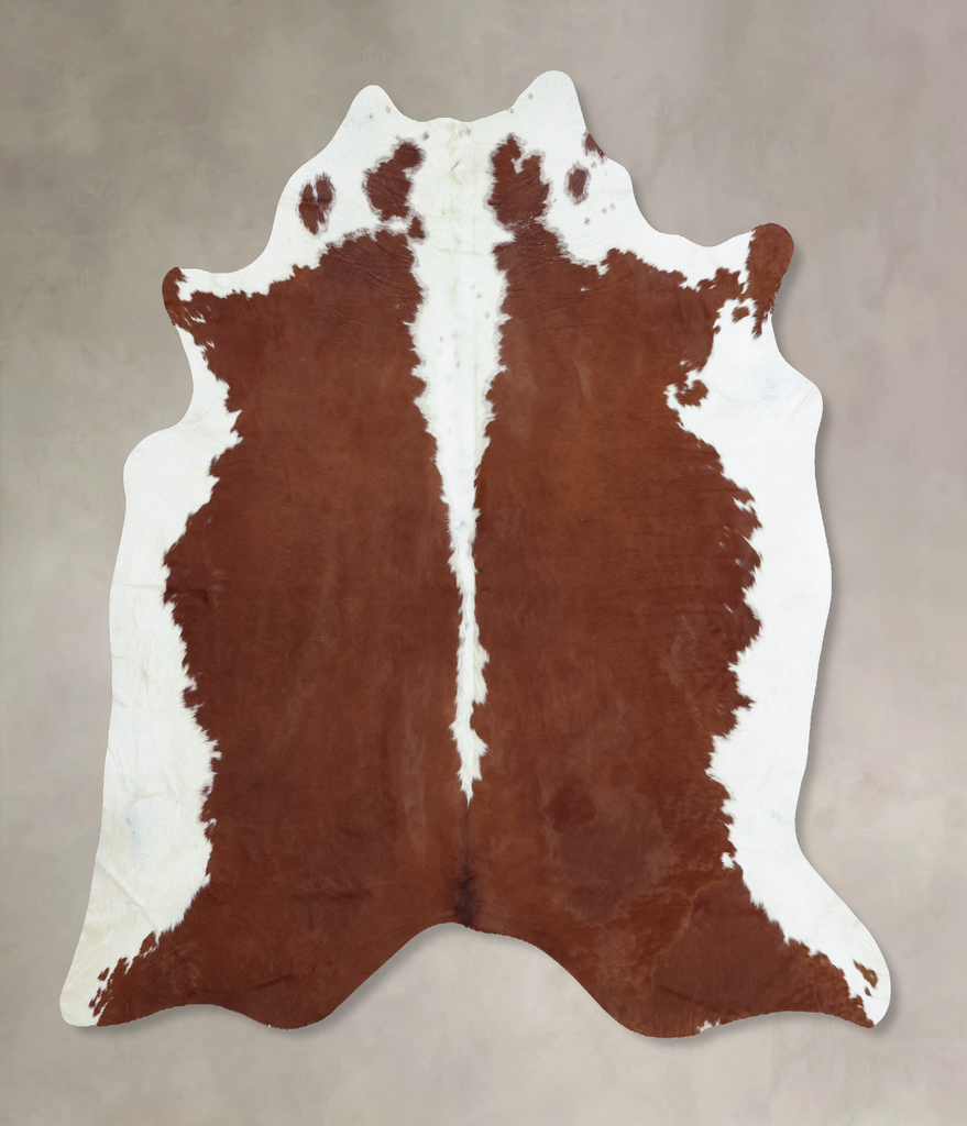 Hereford XX-Large Brazilian Cowhide Rug 7'5"H x 7'1"W #B8172 by Hudson Hides