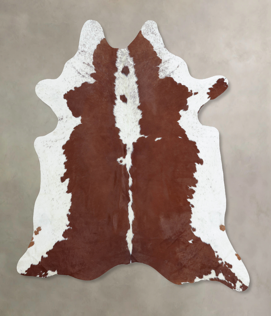 Hereford XX-Large Brazilian Cowhide Rug 7'8"H x 6'9"W #B8173 by Hudson Hides