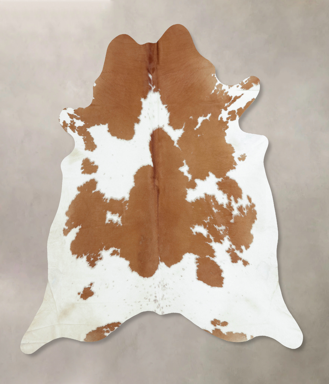 Brown and White XX-Large Brazilian Cowhide Rug 8'2"H x 7'6"W #B8185 by