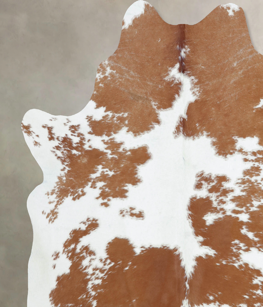 Brown and White XX-Large Brazilian Cowhide Rug 7'8"H x 6'10"W #B8186 b