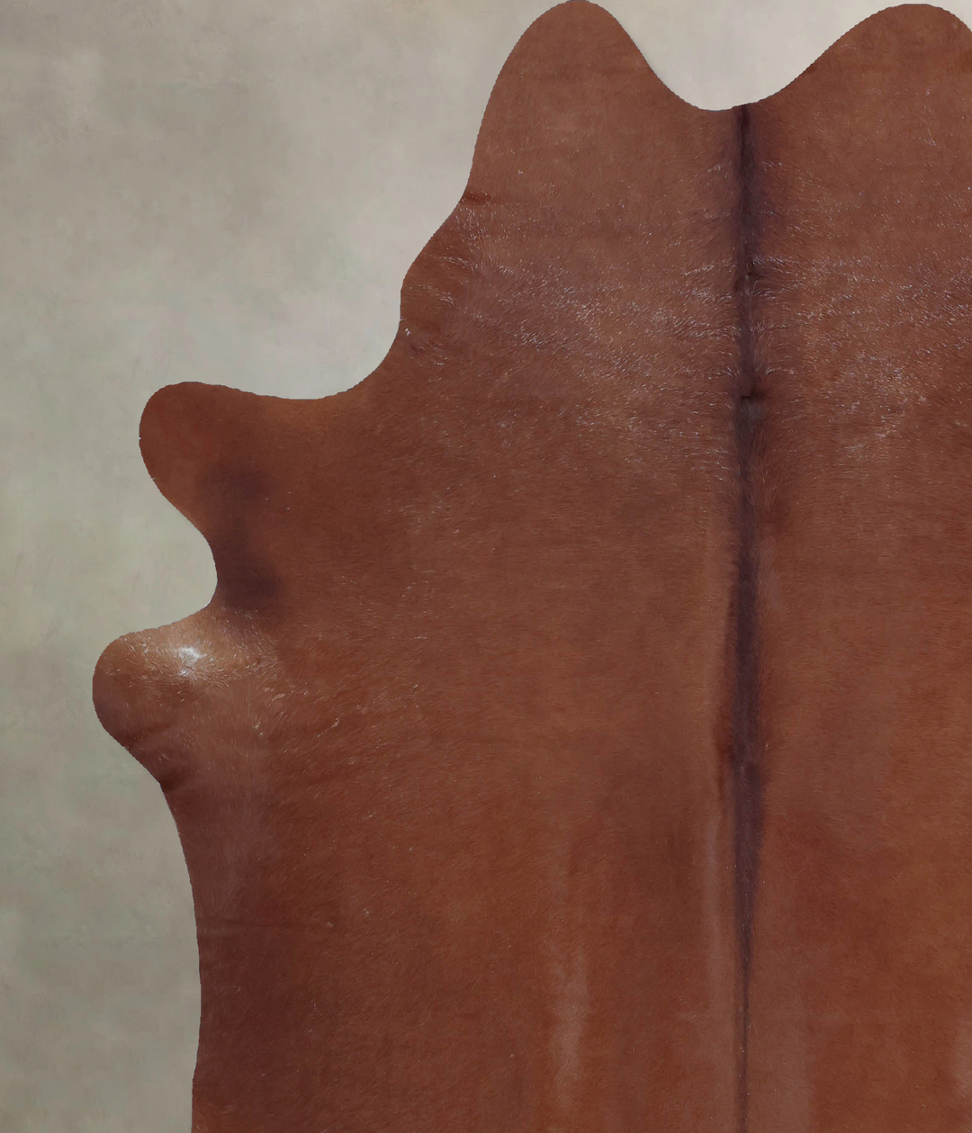 Solid Brown X-Large Brazilian Cowhide Rug 7'5"H x 6'3"W #B8195 by Huds