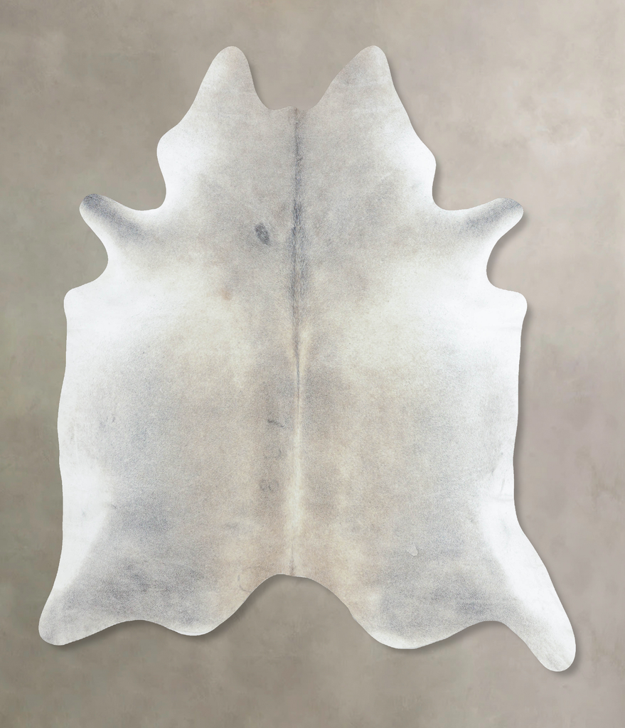 Medium Grey XX-Large Brazilian Cowhide Rug 8'1"H x 6'10"W #B8216 by Hudson Hides