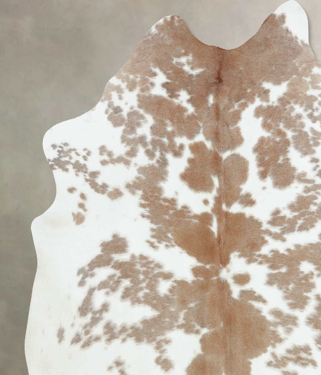 Brown and White XX-Large Brazilian Cowhide Rug 7'8"H x 6'9"W #B8238 by