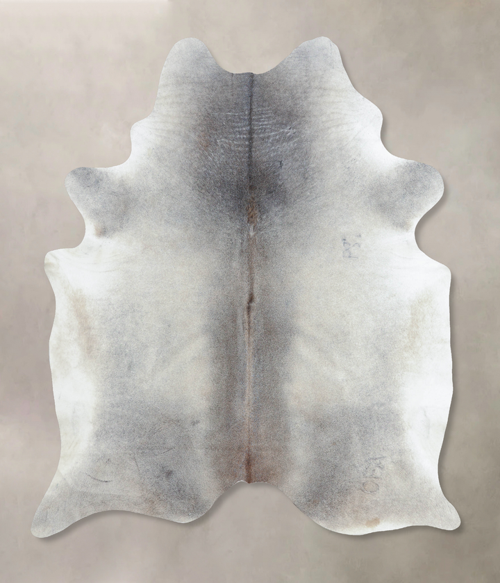 Medium Grey XX-Large Brazilian Cowhide Rug 8'1"H x 6'9"W #B8248 by Hudson Hides