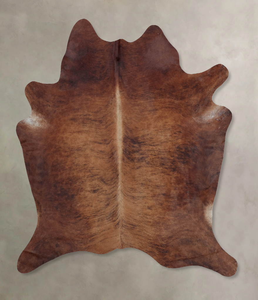 Medium Brindle X-Large Brazilian Cowhide Rug 6'11"H x 6'1"W #B8258 by Hudson Hides