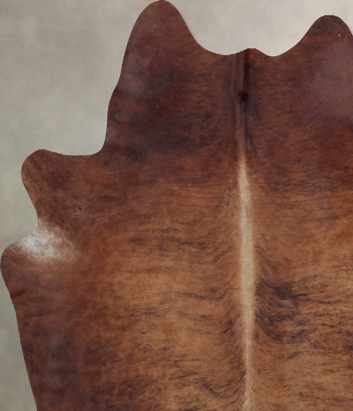 Medium Brindle X-Large Brazilian Cowhide Rug 6'11"H x 6'1"W #B8258 by Hudson Hides