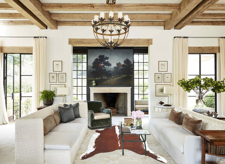 Hereford X-Large Brazilian Cowhide Rug 7'10"H x 6'4"W #B8278 by Hudson Hides