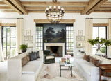 Taupe XX-Large Brazilian Cowhide Rug 7'7"H x 7'2"W #B8302 by Hudson Hides