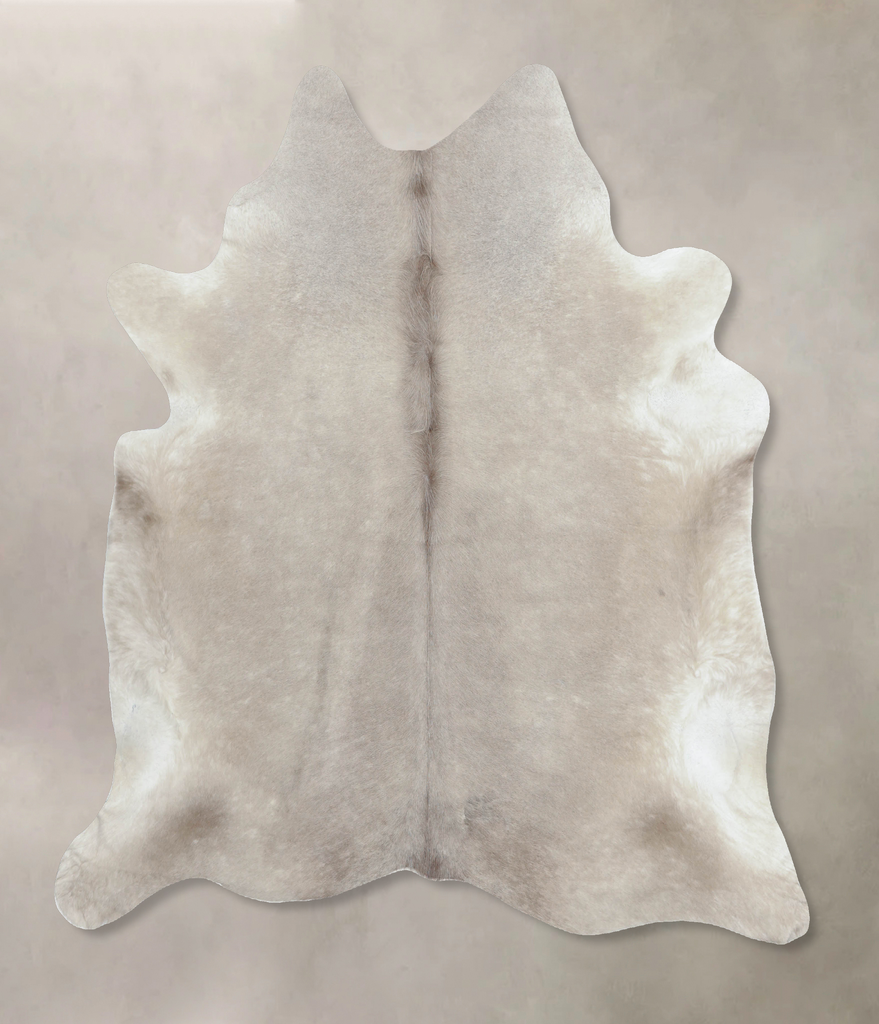Champagne XX-Large Brazilian Cowhide Rug 7'2"H x 7'0"W #B8303 by Hudson Hides