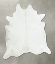 Solid White XX-Large Brazilian Cowhide Rug 8'5"H x 7'4"W #B8319 by Hudson Hides