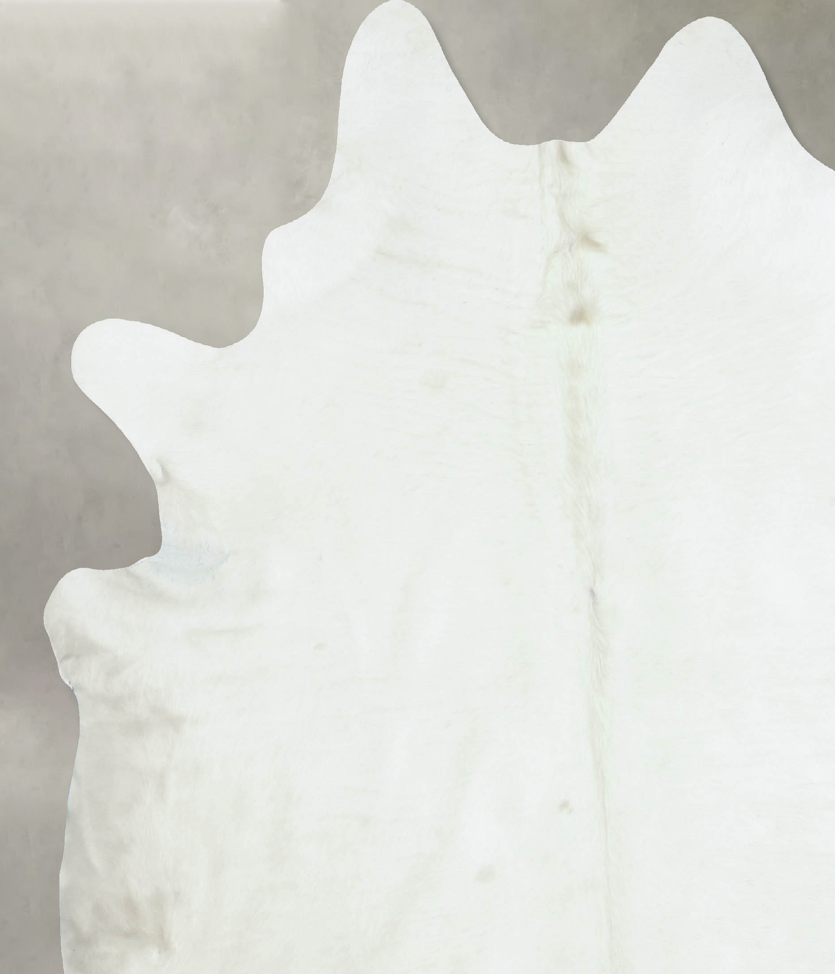 Solid White XX-Large Brazilian Cowhide Rug 8'5"H x 7'4"W #B8319 by Hudson Hides