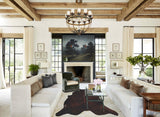 Dark Brindle XX-Large Brazilian Cowhide Rug 7'3"H x 7'1"W #B8341 by Hudson Hides
