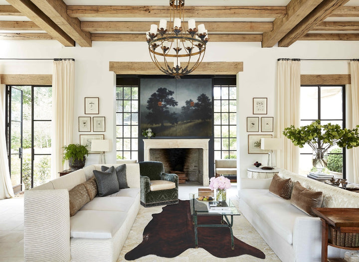 Dark Brindle XX-Large Brazilian Cowhide Rug 7'3"H x 7'1"W #B8341 by Hudson Hides