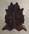 Dark Brindle XX-Large Brazilian Cowhide Rug 7'10