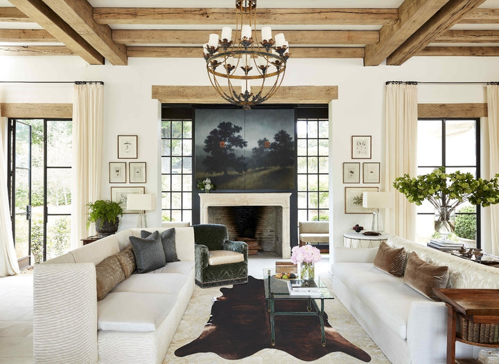 Dark Brindle XX-Large Brazilian Cowhide Rug 7'10"H x 7'3"W #B8344 by Hudson Hides
