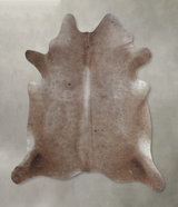 Taupe XX-Large Brazilian Cowhide Rug 7'9"H x 6'9"W #B8349 by Hudson Hides
