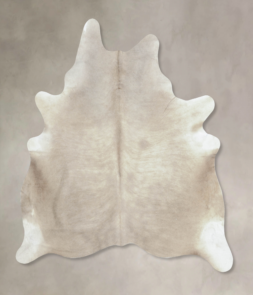 Champagne X-Large Brazilian Cowhide Rug 7'6"H x 6'6"W #B8421 by Hudson Hides