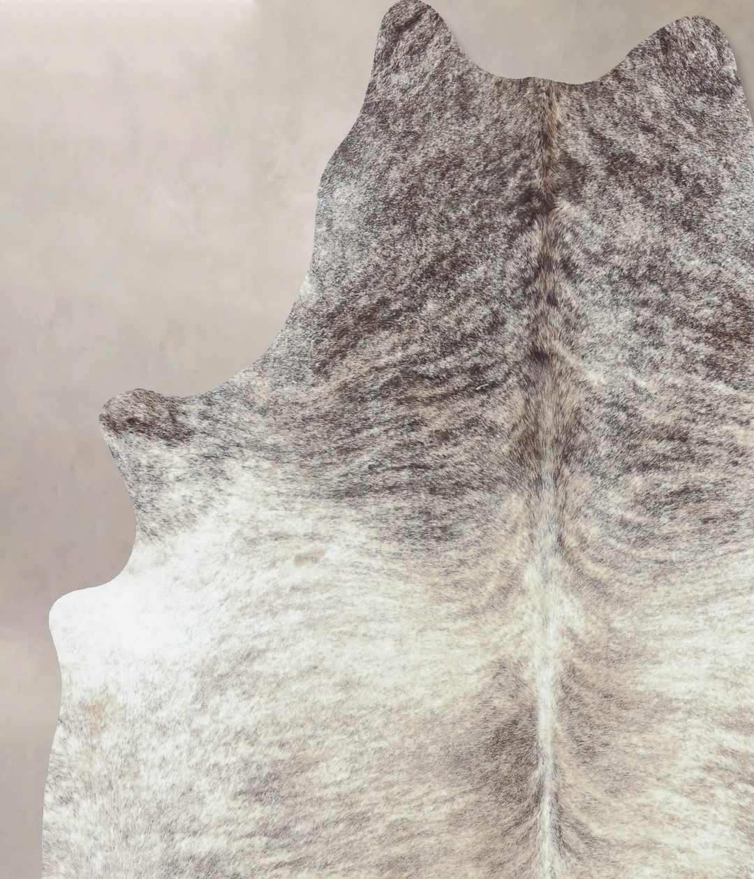 Grey Brindle X-Large Brazilian Cowhide Rug 7'6"H x 6'2"W #B8431 by Hud