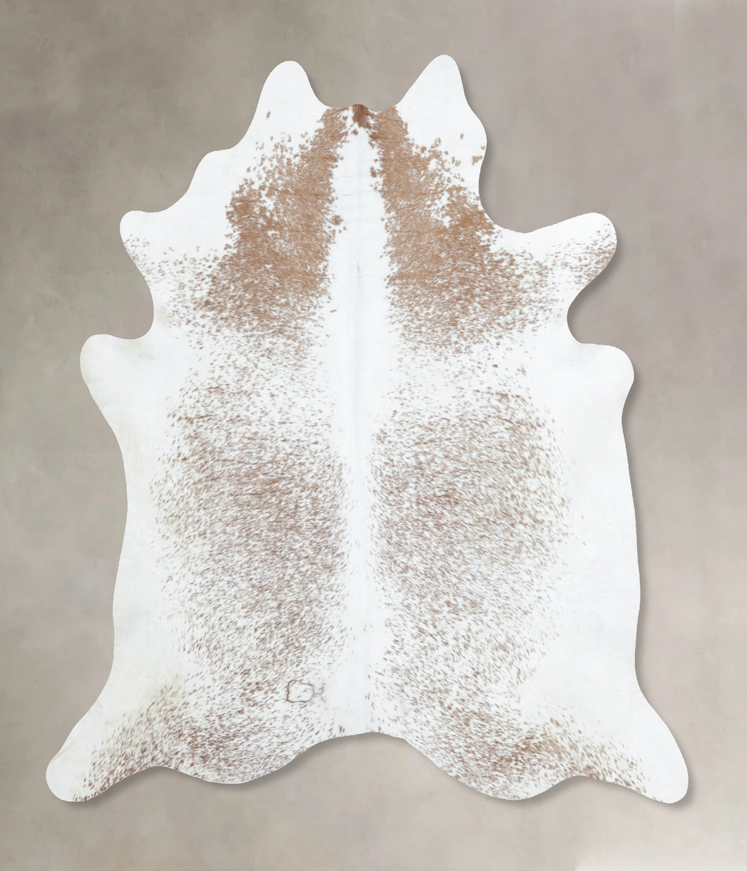 Salt and Pepper Brown X-Large Brazilian Cowhide Rug 7'0"H x 6'9"W #B84