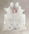 Salt and Pepper Brown X-Large Brazilian Cowhide Rug 7'2"H x 6'4"W #B8474 by Hudson Hides