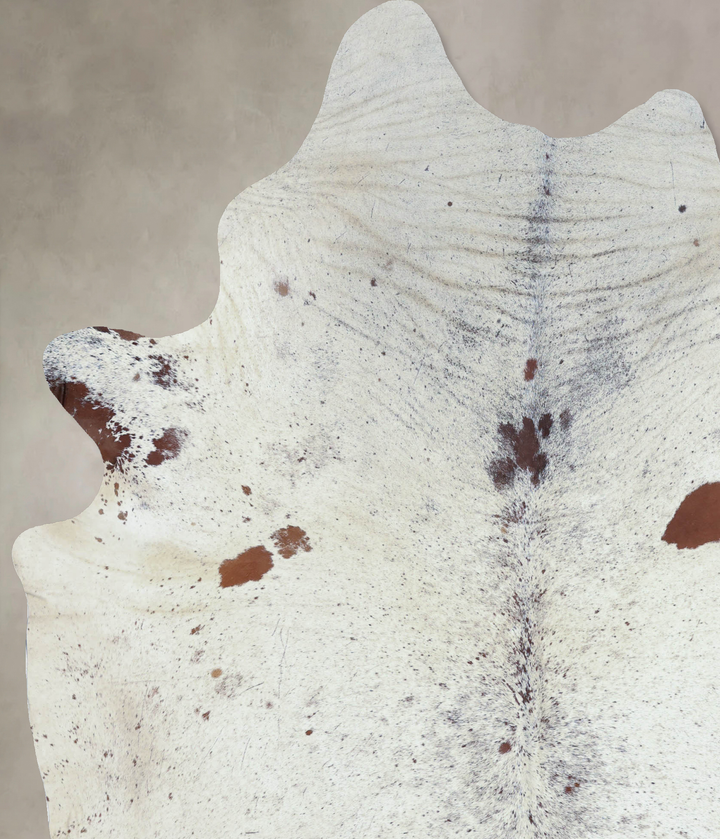 Salt and Pepper Brown XX-Large Brazilian Cowhide Rug 8'7"H x 6'7"W #B8481 by Hudson Hides