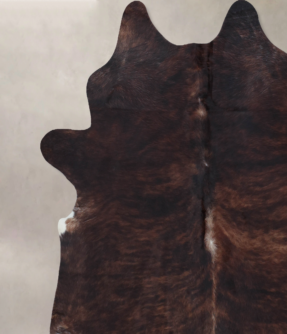 Dark Brindle XX-Large Brazilian Cowhide Rug 8'6"H x 7'7"W #B8506 by Hudson Hides