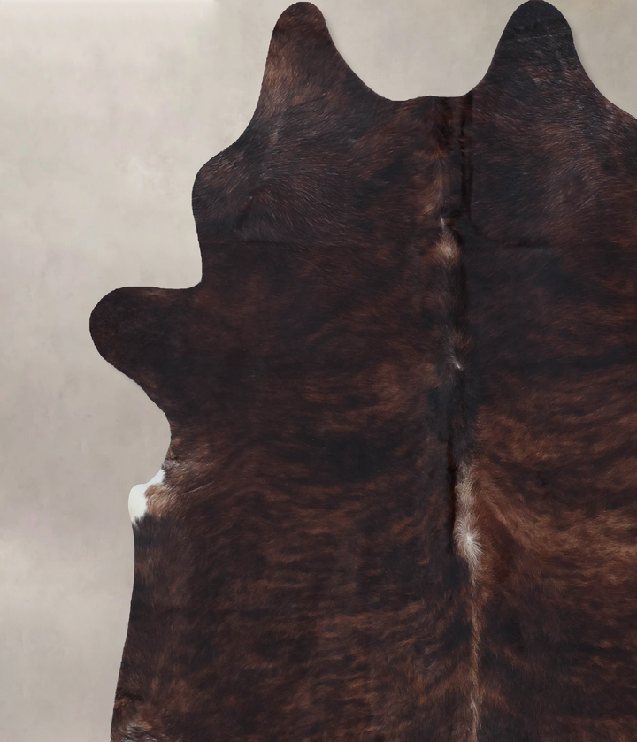 Dark Brindle XX-Large Brazilian Cowhide Rug 8'6"H x 7'7"W #B8506 by Hudson Hides