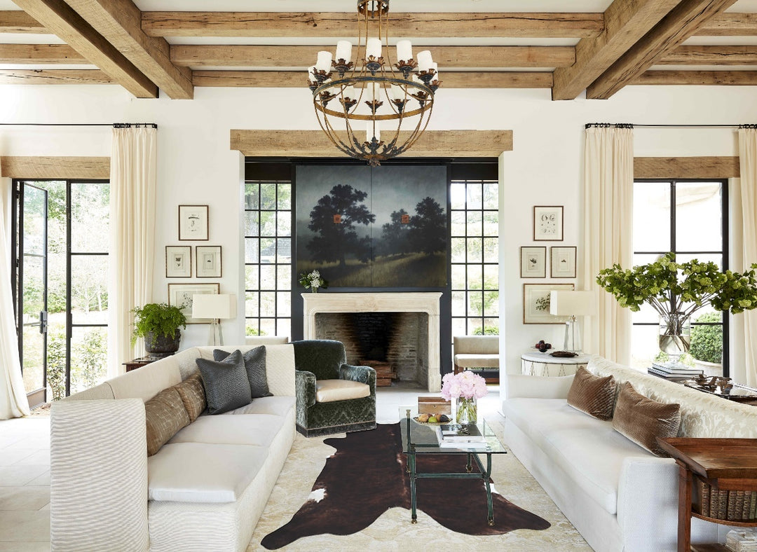 Dark Brindle XX-Large Brazilian Cowhide Rug 8'6"H x 7'7"W #B8506 by Hu