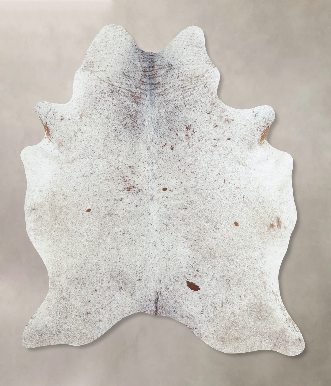 Salt and Pepper Brown X-Large Brazilian Cowhide Rug 7'4"H x 5'11"W #B8