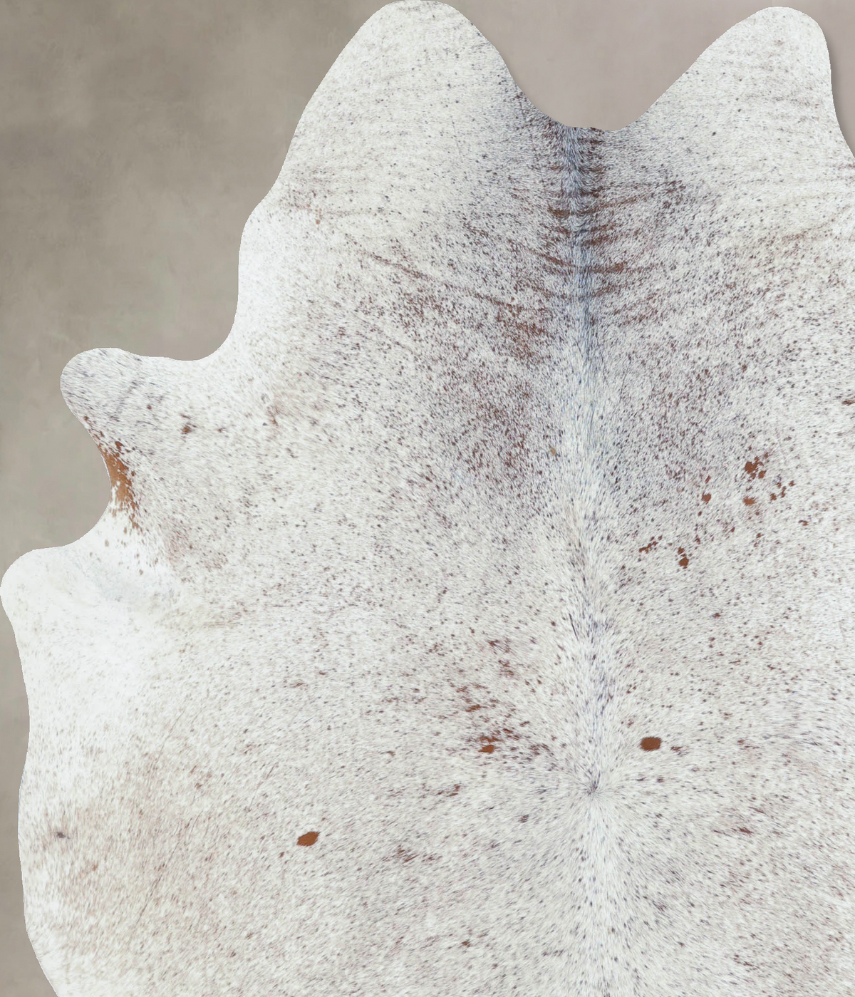 Salt and Pepper Brown X-Large Brazilian Cowhide Rug 7'4"H x 5'11"W #B8511 by Hudson Hides