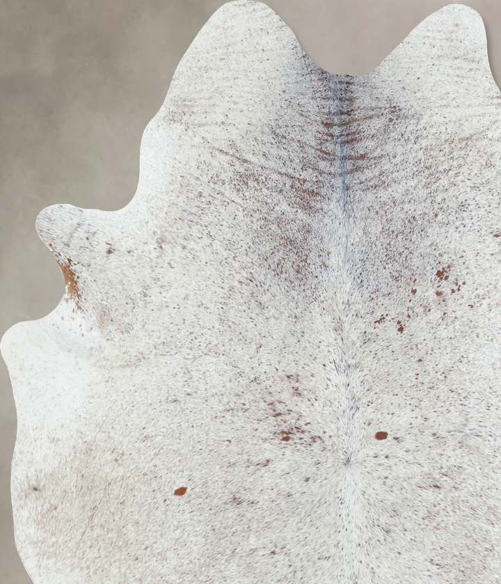 Salt and Pepper Brown X-Large Brazilian Cowhide Rug 7'4"H x 5'11"W #B8511 by Hudson Hides