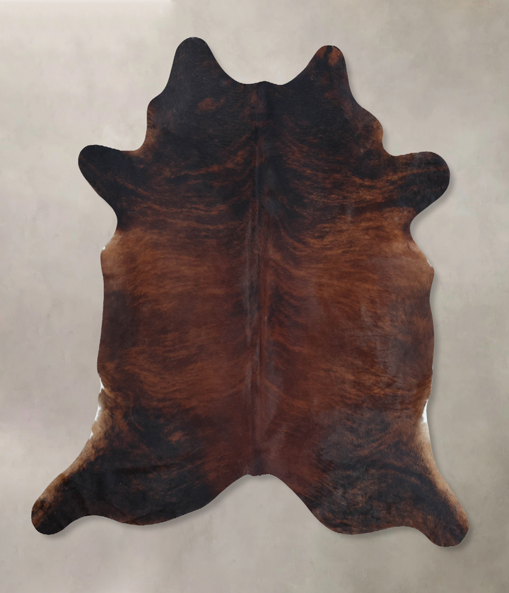 Dark Brindle XX-Large Brazilian Cowhide Rug 7'5"H x 6'9"W #B8517 by Hudson Hides