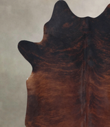Dark Brindle XX-Large Brazilian Cowhide Rug 7'5"H x 6'9"W #B8517 by Hudson Hides
