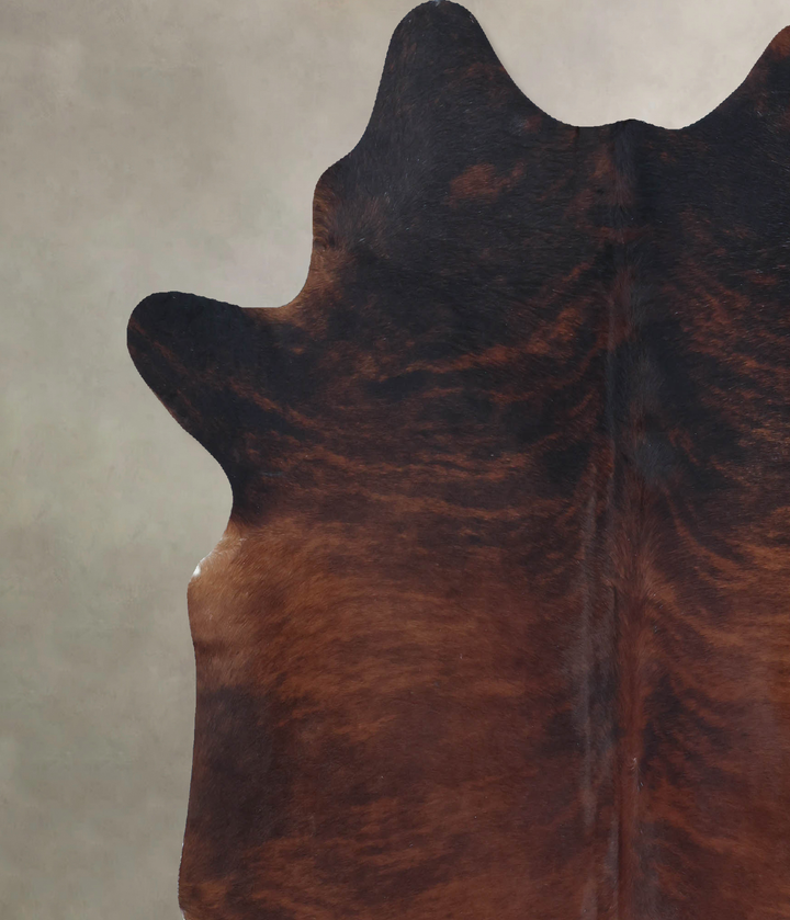 Dark Brindle XX-Large Brazilian Cowhide Rug 7'5"H x 6'9"W #B8517 by Hudson Hides