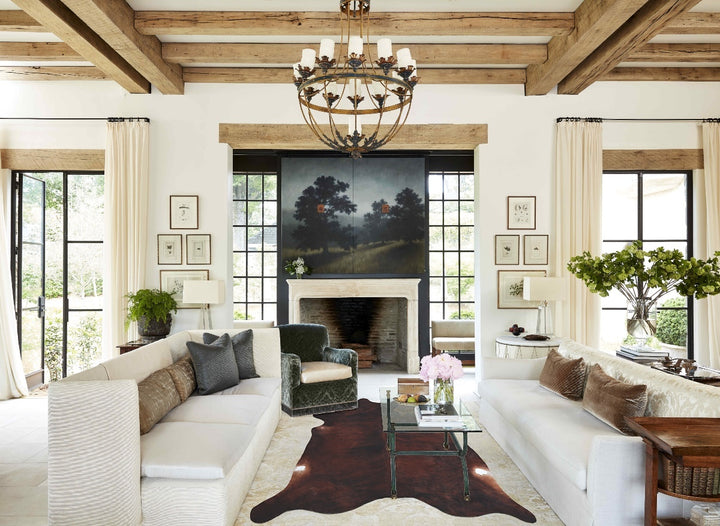 Dark Brindle XX-Large Brazilian Cowhide Rug 7'9"H x 7'2"W #B8518 by Hudson Hides