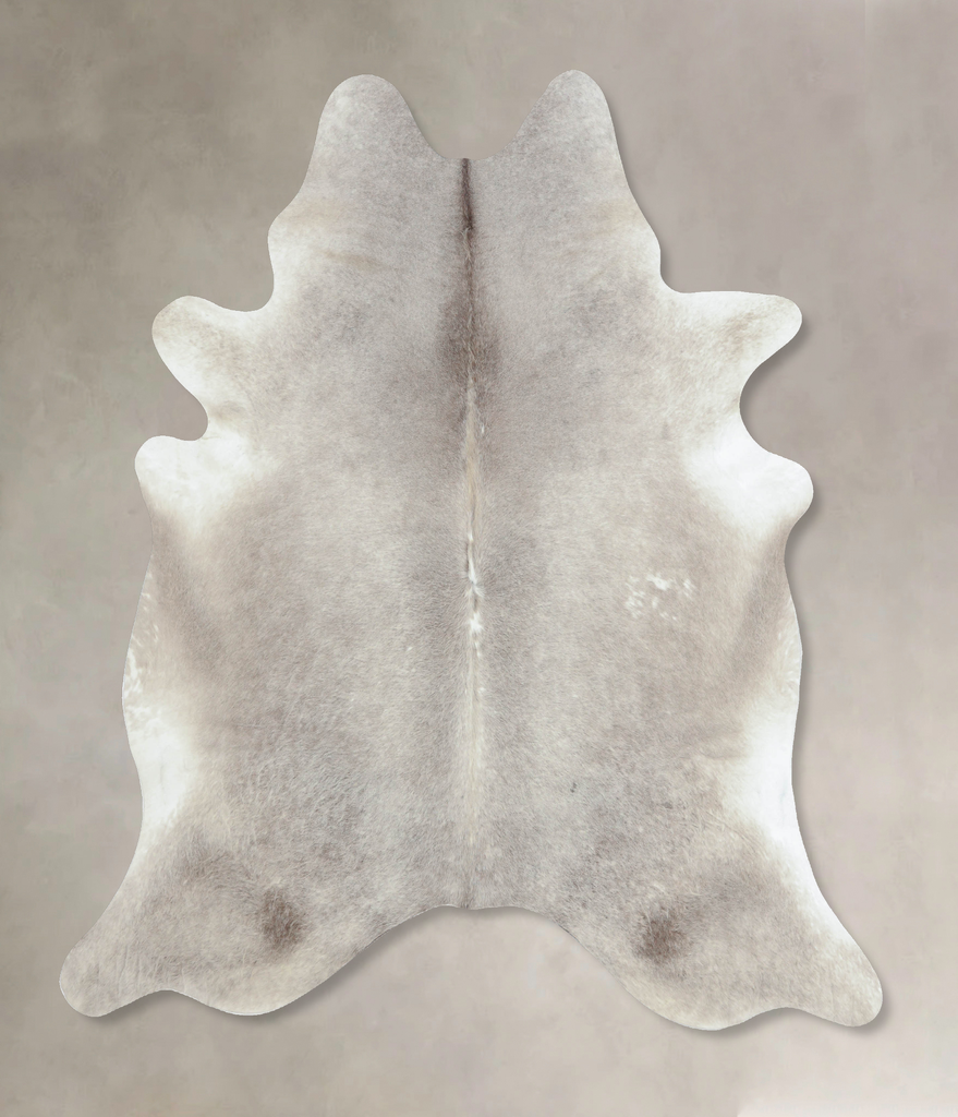 Medium Grey X-Large Brazilian Cowhide Rug 7'9"H x 6'5"W #B8527 by Hudson Hides