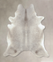 Medium Grey X-Large Brazilian Cowhide Rug 7'9