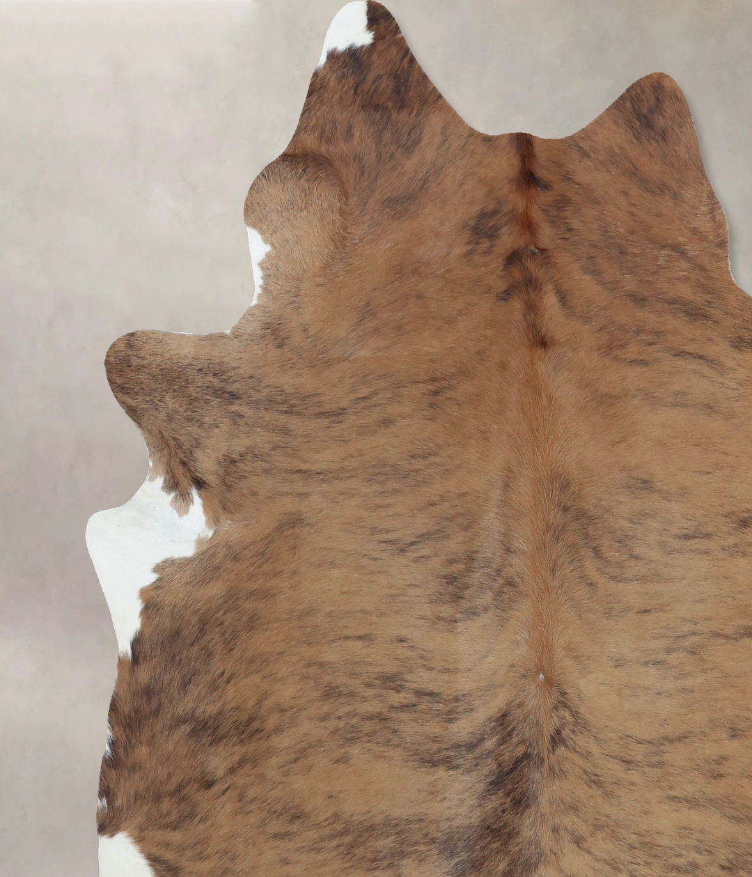 Medium Brindle X-Large Brazilian Cowhide Rug 7'4"H x 6'4"W #B8534 by H
