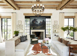 Brown and White X-Large Brazilian Cowhide Rug 6'8"H x 6'2"W #B8579 by Hudson Hides