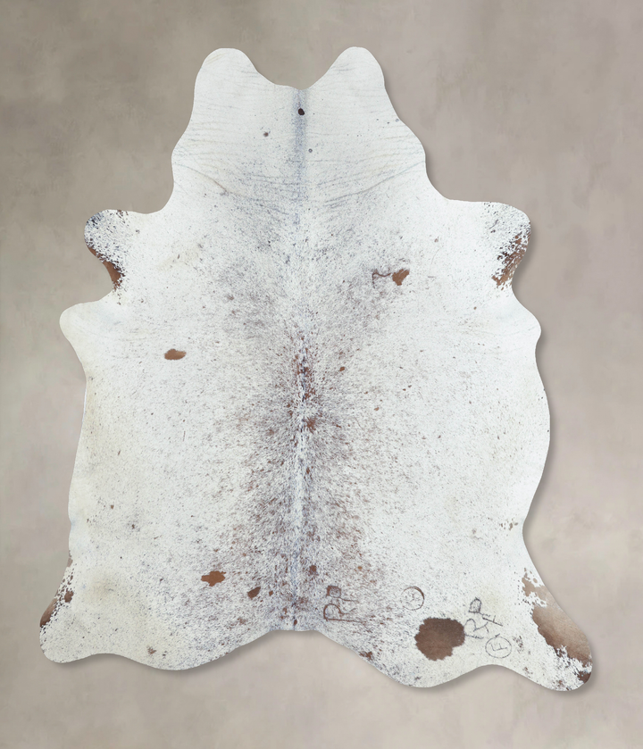 Salt and Pepper Brown XX-Large Brazilian Cowhide Rug 8'3"H x 6'11"W #B8639 by Hudson Hides