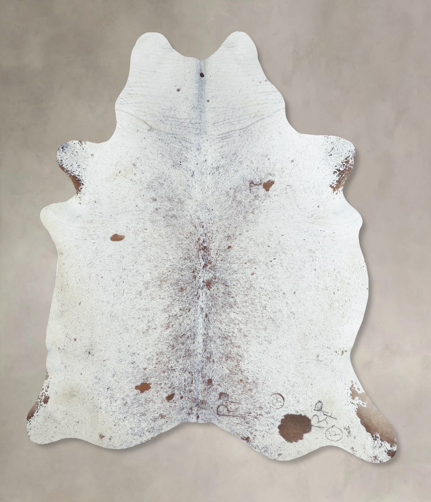 Salt and Pepper Brown XX-Large Brazilian Cowhide Rug 8'3"H x 6'11"W #B8639 by Hudson Hides
