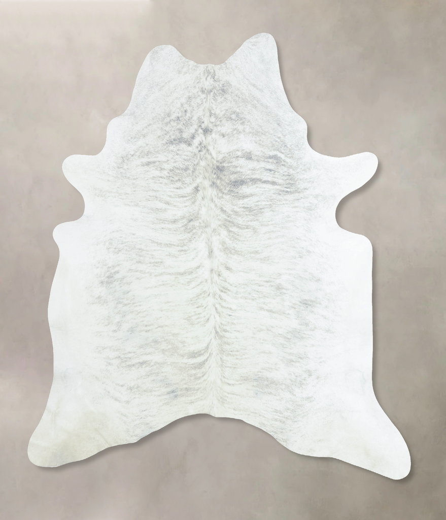 Grey Brindle XX-Large Brazilian Cowhide Rug 7'9"H x 6'7"W #B8657 by Hudson Hides