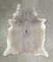 Grey with Beige X-Large Brazilian Cowhide Rug 7'11