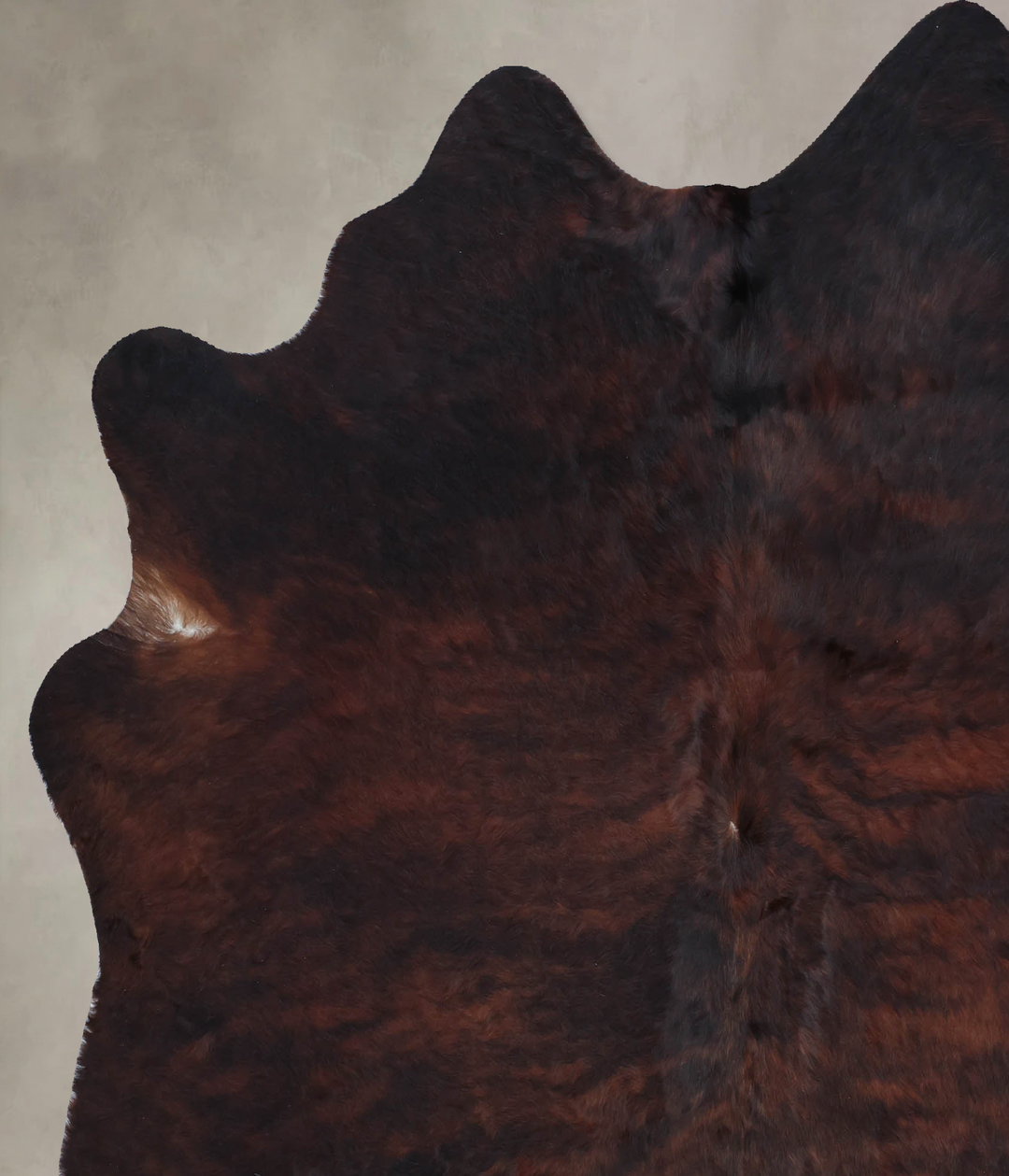Dark Brindle X-Large Brazilian Cowhide Rug 6'10"H x 6'8"W #B8676 by Hu